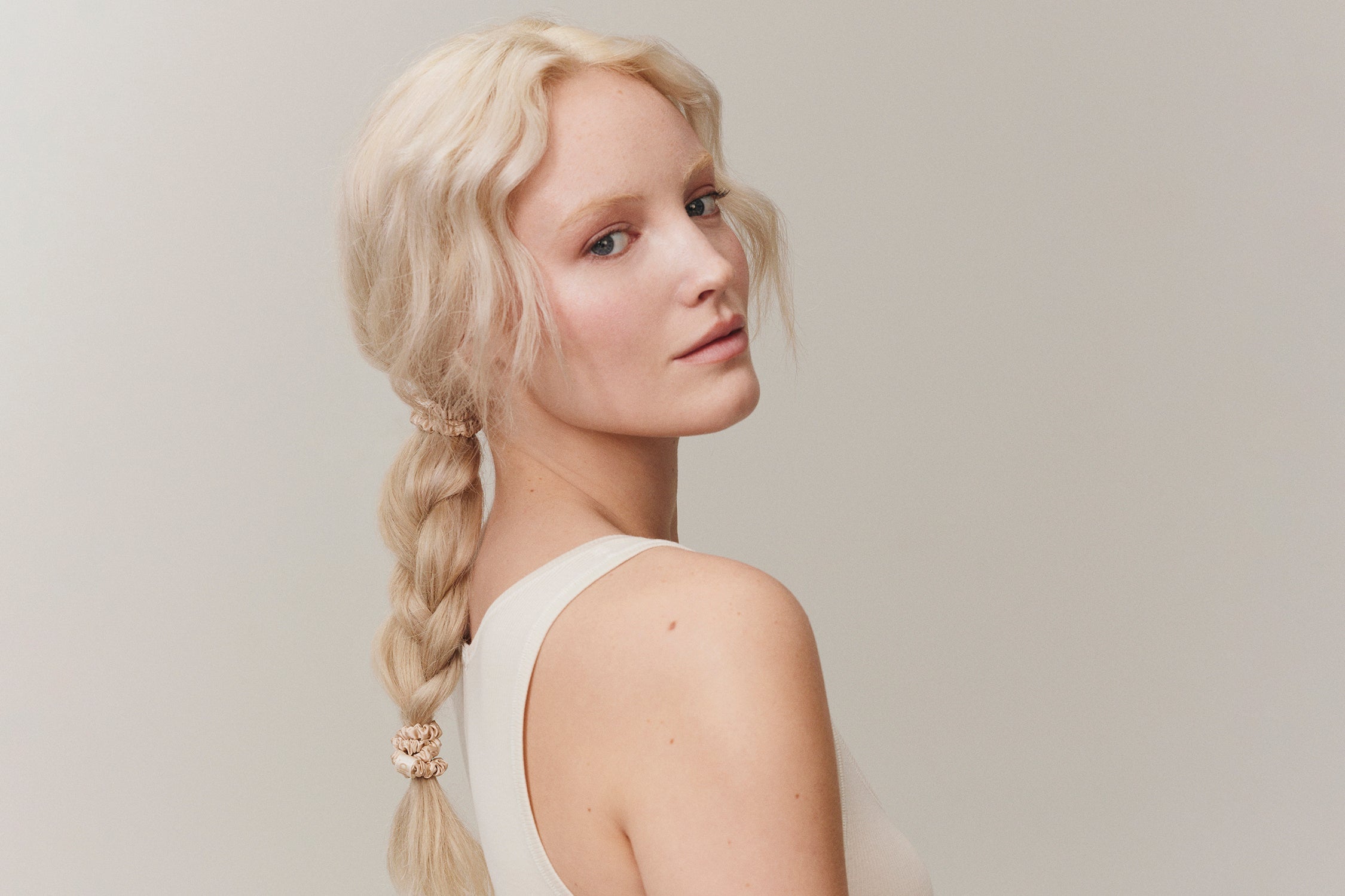 Back to Basics Blonde Skinny Scrunchies