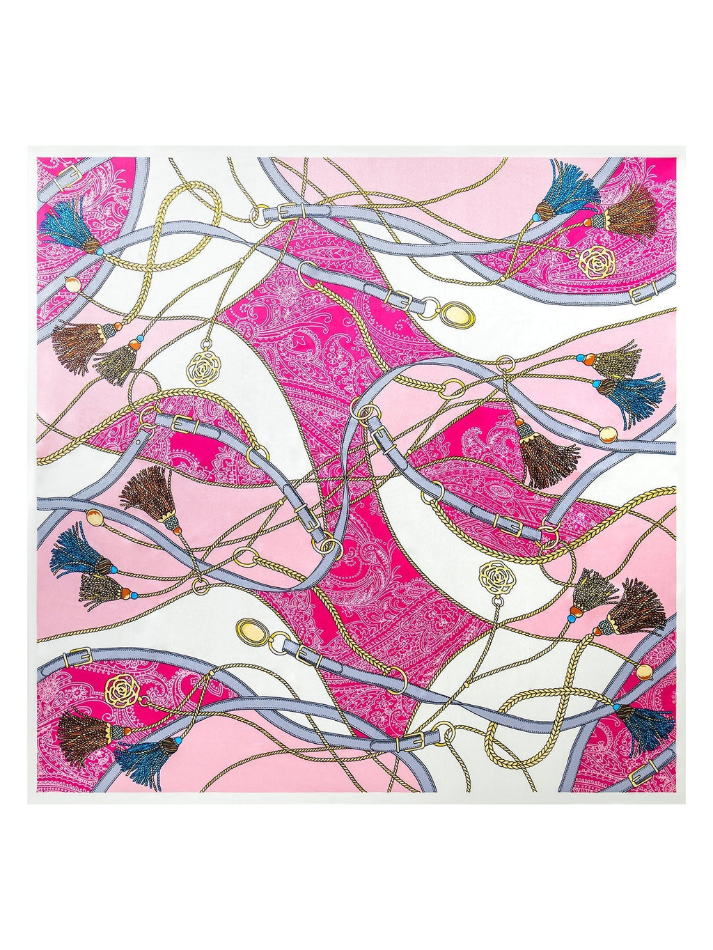 100% Mulberry Silk Printed Square Shawl Scarf 88*88cm