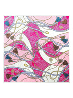 100% Mulberry Silk Printed Square Shawl Scarf 88*88cm