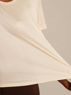 Women's Pure Silk Short Sleeve Round Neck T-Shirt