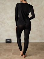 Women's Silk Jersey Long Sleeve Long Johns