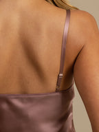 100% Mulberry Silk Nightgown V Neck Essential Slip