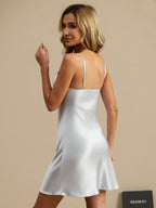 100% Mulberry Silk Nightgown V Neck Essential Slip