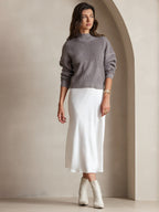 100% Mulberry Silk Spaghetti Strap Midi Long Dress