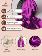 100% Mulberry Silk Long Scarf/Shawl 170x53cm/67