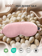 22Momme Pure Silk 3D Contoured Adjustable Eye Mask