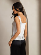 19Momme Silk Sleeveless U Neck Women's Tank Top