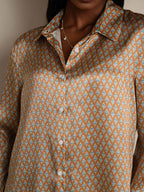 Women's 19 Momme Silk Long Sleeves Button-Up Shirt