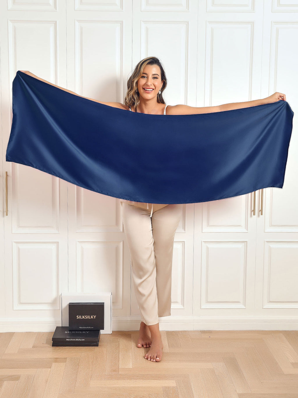 100% Mulberry Silk Long Scarf/Shawl 170x53cm/67