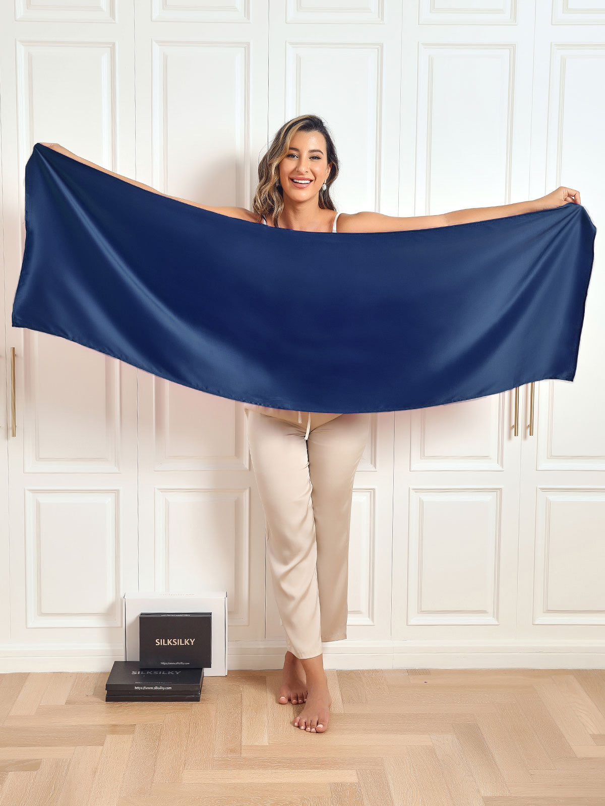 100% Mulberry Silk Long Scarf/Shawl 170x53cm/67