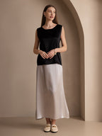 19Momme Silk Sleeveless Round Neck Women's Tank Top