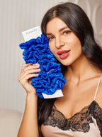 10Pcs Bundle Pure Silk Classic Hair Scrunchies - 2cm