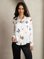 Women's 19 Momme Silk Long Sleeves Button-Up Shirt
