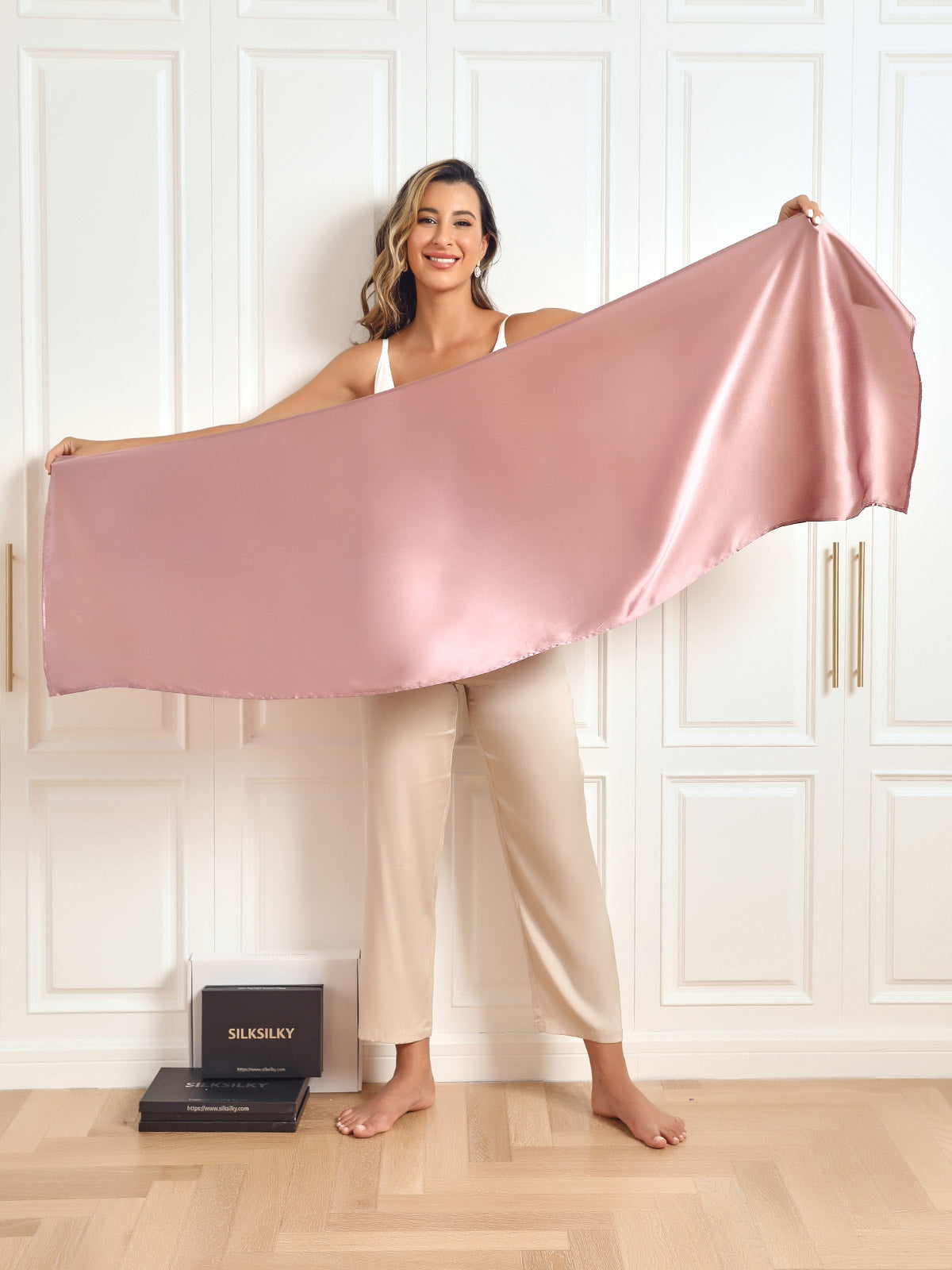 100% Mulberry Silk Long Scarf/Shawl 170x53cm/67