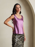 19Momme Silk Sleeveless U Neck Women's Tank Top