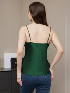 100% Mulberry Silk V Neck Camisole Top