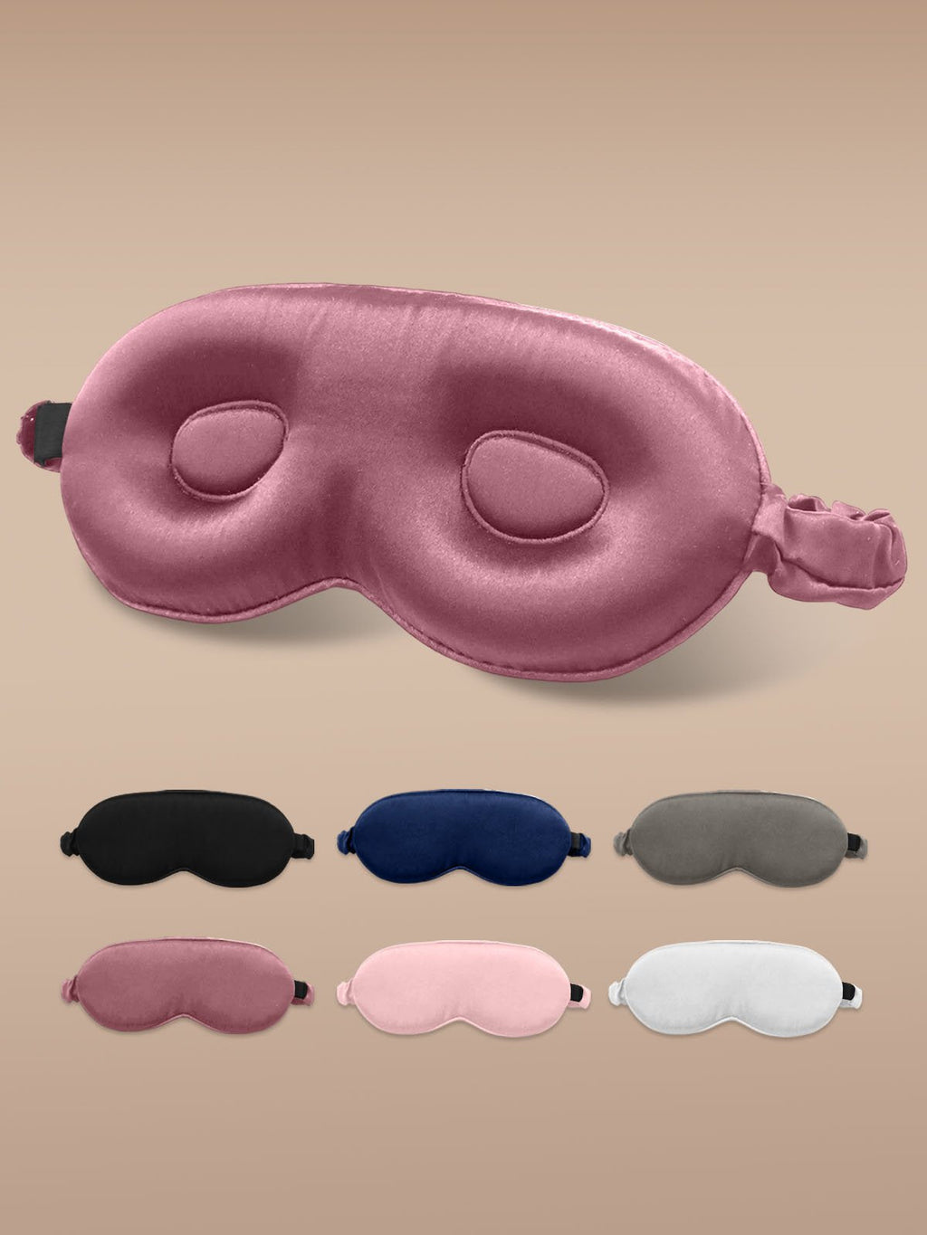 22Momme Pure Silk 3D Contoured Adjustable Eye Mask