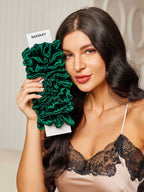 10Pcs Bundle Pure Silk Classic Hair Scrunchies - 2cm