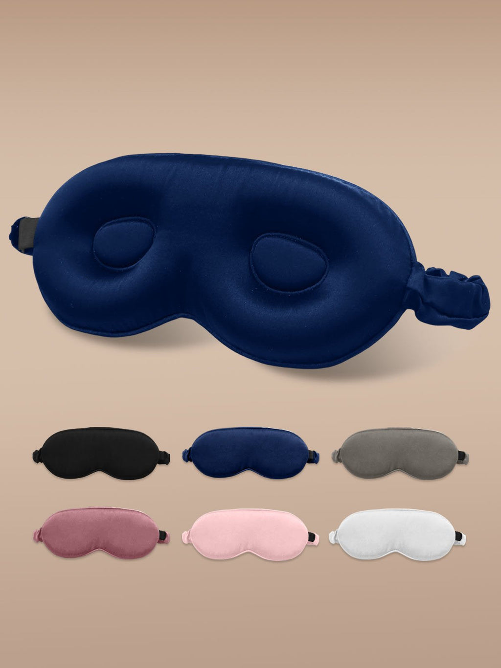 22Momme Pure Silk 3D Contoured Adjustable Eye Mask