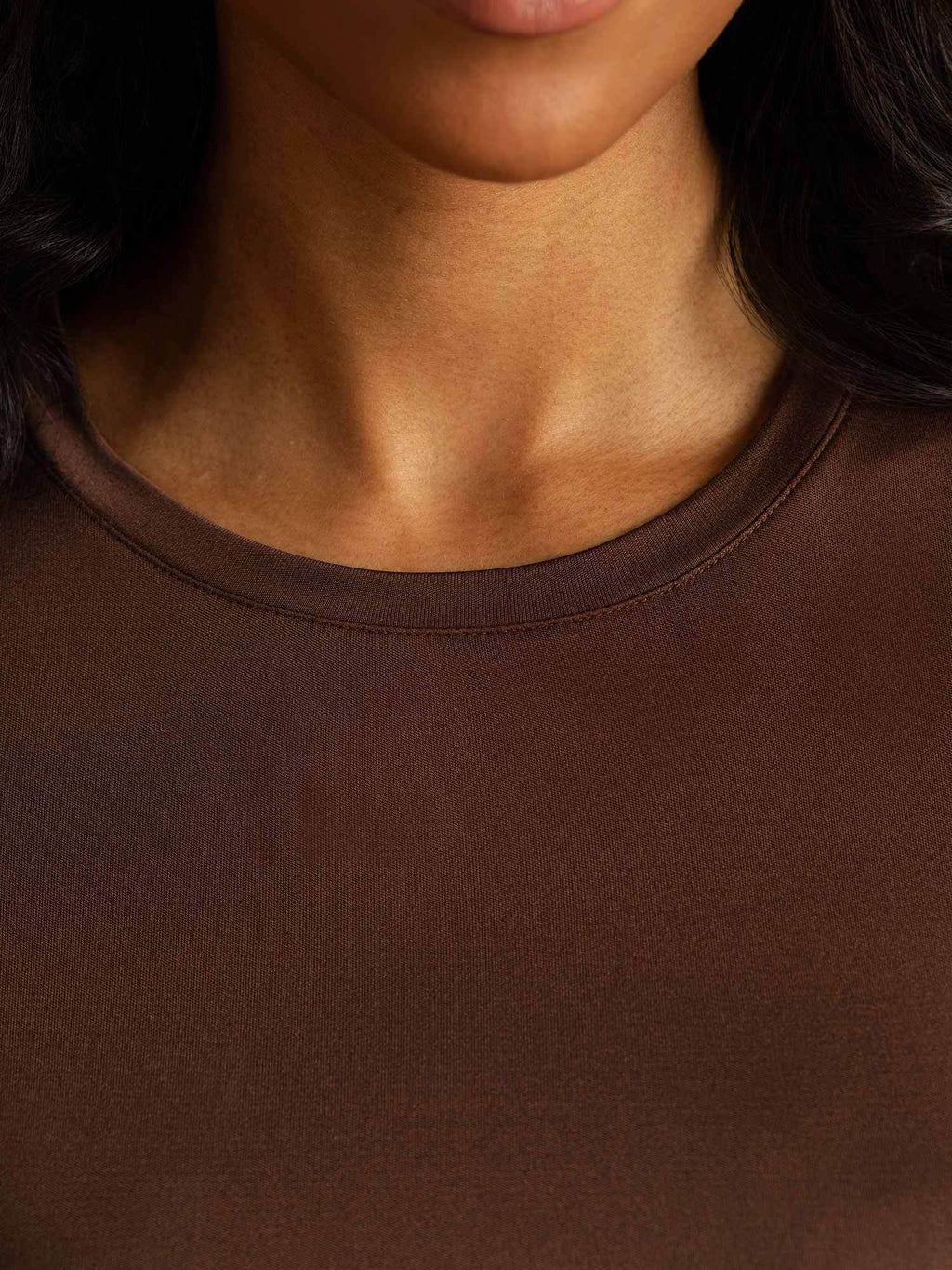 Women's Pure Silk Long Sleeve Round Neck Top