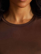 Women's Pure Silk Long Sleeve Round Neck Top