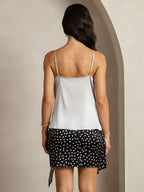 19Momme Silk Cowl Neck Camisole Top