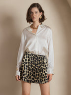 Women's 19 Momme Silk Long Sleeves Button-Up Shirt
