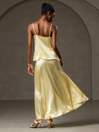 19Momme Silk Cowl Neck Camisole Top