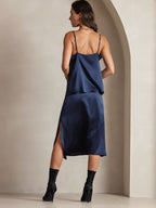 19Momme Silk Cowl Neck Camisole Top