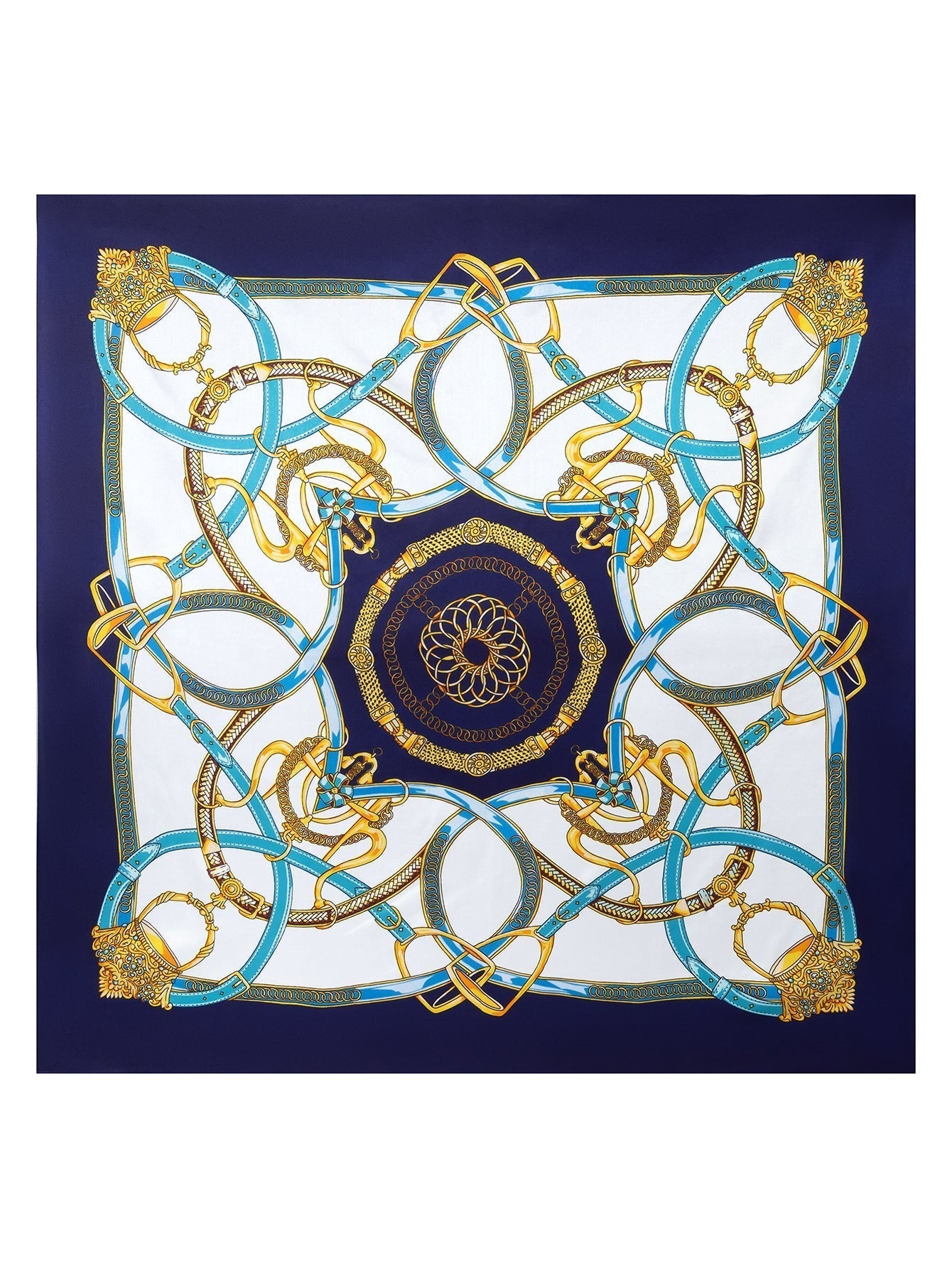 100% Mulberry Silk Printed Square Shawl Scarf 88*88cm