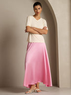 Pure Silk V-Neck Women's T-Shirt