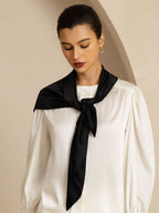 100% Mulberry Silk Classic  Elegant Square Scarf - Size 90x90cm