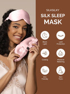 22Momme Pure Silk 3D Contoured Adjustable Eye Mask