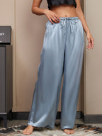 100% Mulberry Silk Wide Leg Women's Pants