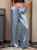 100% Mulberry Silk Wide Leg Women's Pants