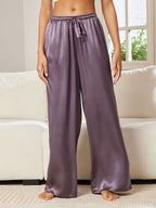 100% Mulberry Silk Wide Leg Women's Pants