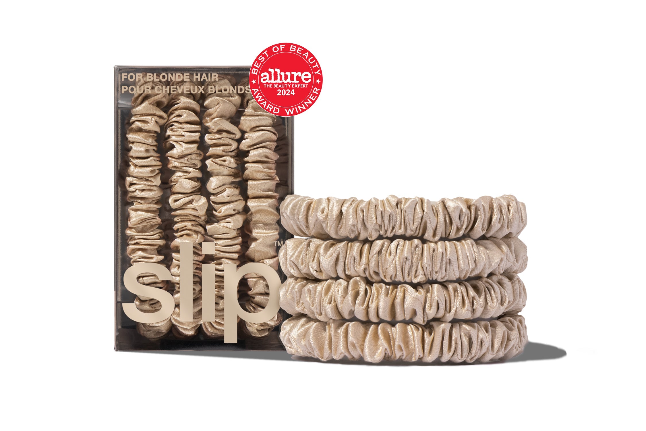 Back to Basics Blonde Skinny Scrunchies