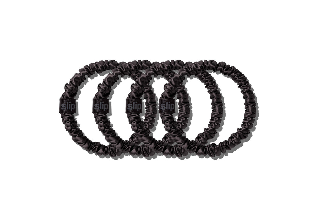 Back to Basics Black Skinny Scrunchies