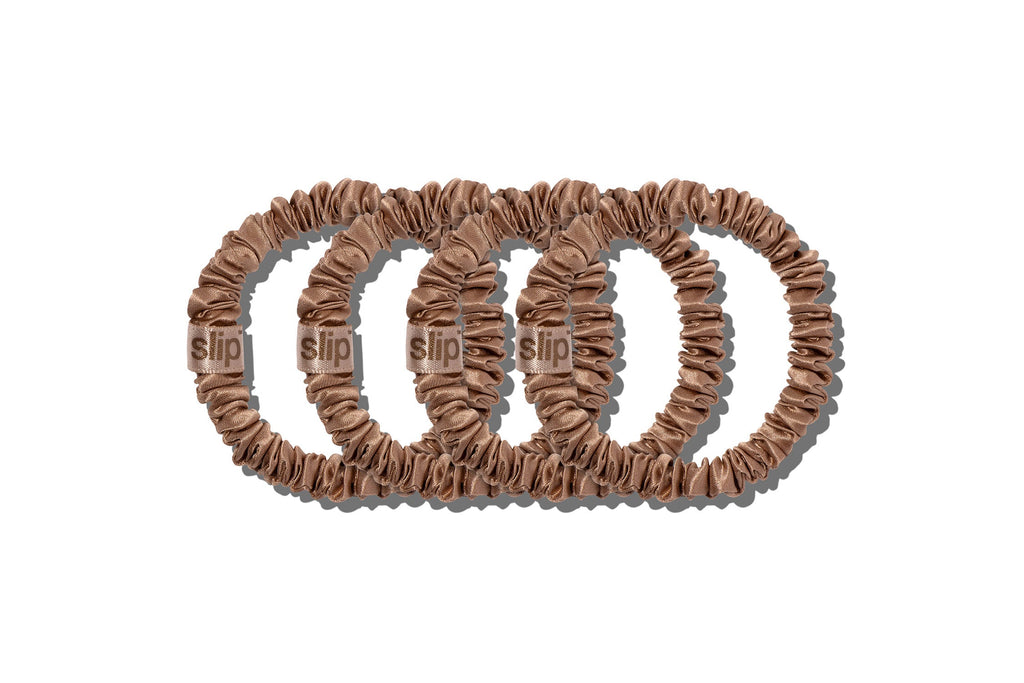 Back to Basics Light Brown Skinny Scrunchies