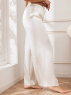 100% Mulberry Silk Wide Leg Women's Pants