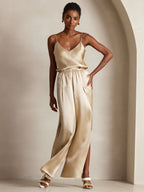 100% Mulberry Silk Spaghetti Strap V Neck Camisole Top