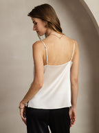 19Momme Silk Cowl Neck Camisole Top