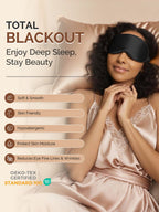 22Momme Pure Silk 3D Contoured Adjustable Eye Mask