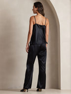 19Momme Silk Cowl Neck Camisole Top