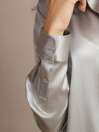 Women's 19 Momme Silk Long Sleeves Button-Up Shirt