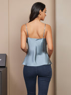 100% Mulberry Silk V Neck Camisole Top