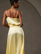 19Momme Silk Cowl Neck Camisole Top
