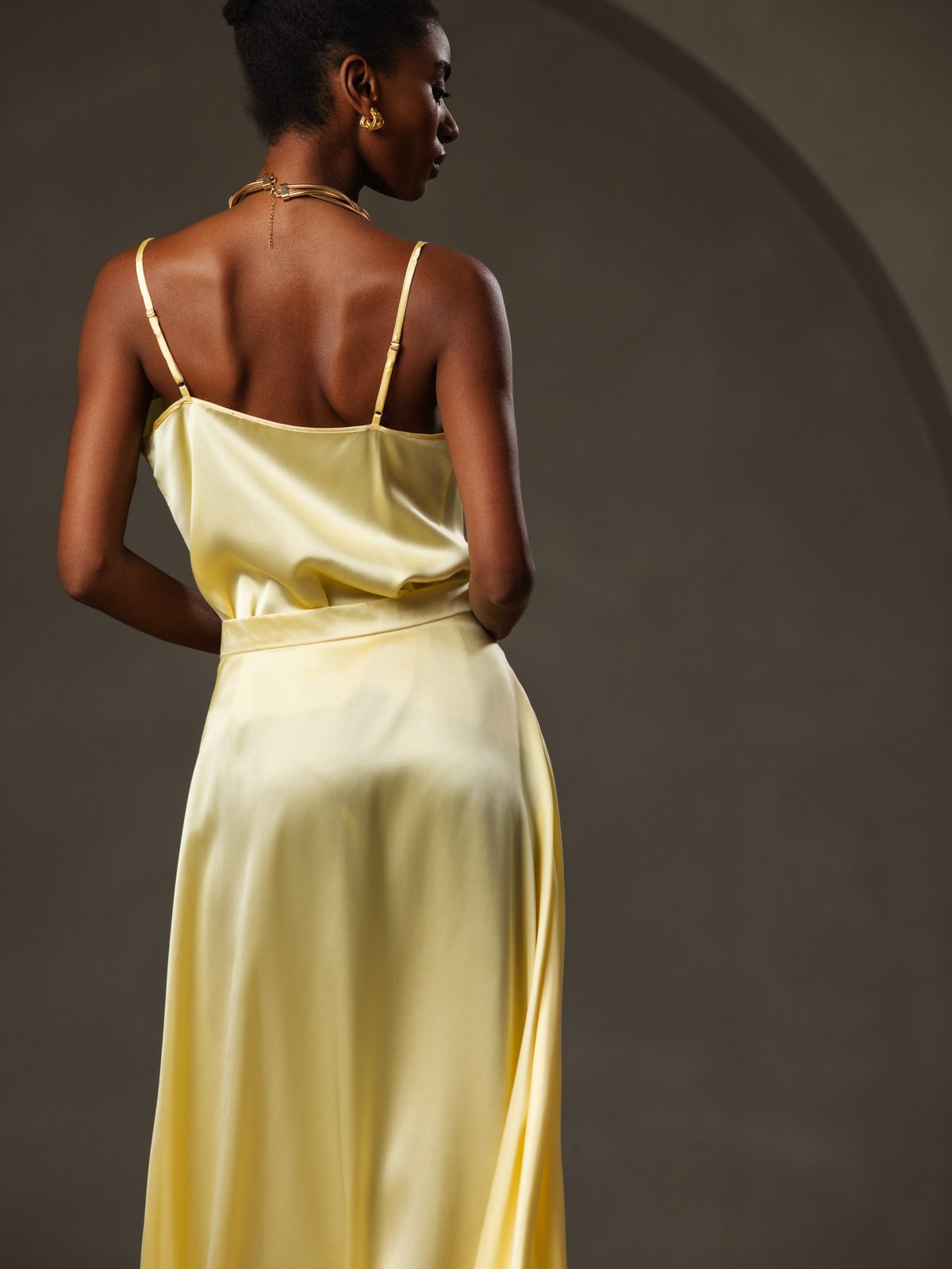 19Momme Silk Cowl Neck Camisole Top