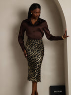 Women's 19 Momme Silk Long Sleeves Button-Up Shirt