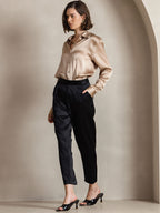 Women's 19 Momme Silk Long Sleeves Button-Up Shirt